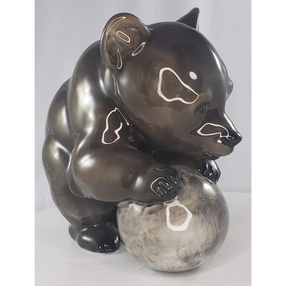 Rosenthal Fritz Heidenreich Bear Cub Ball Figurine Germany #1764 HTF - Picture 6 of 10